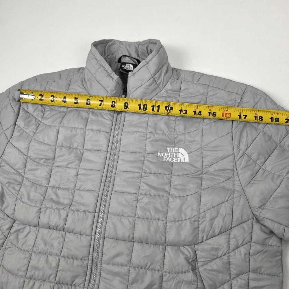The North Face ThermoBall Eco Jacket Mens Medium Gray Full Zip Insulated Puffer